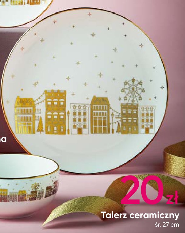 Talerz ceramiczny 27 cm promocja