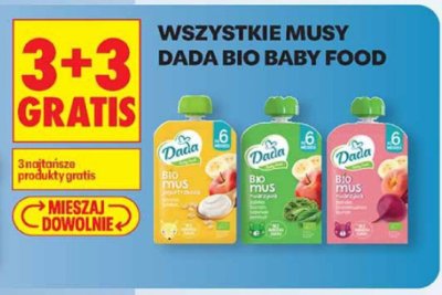 Musy Dada Bio Baby Food różne rodzaje promocja w Biedronka