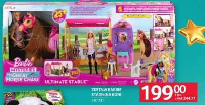 Zestaw Barbie Stadnina Koni promocja w Selgros