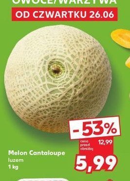 Melon canraloupe promocja w Kaufland