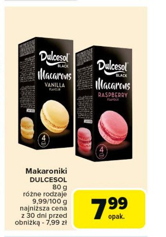 Makaroniki wanilia DULCESOL promocja w Carrefour