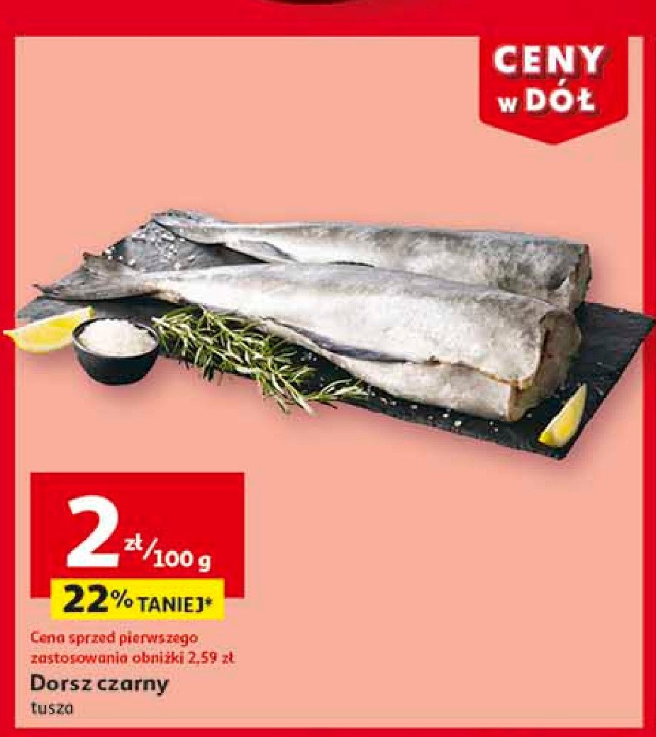 Dorsz czarny promocja w Auchan