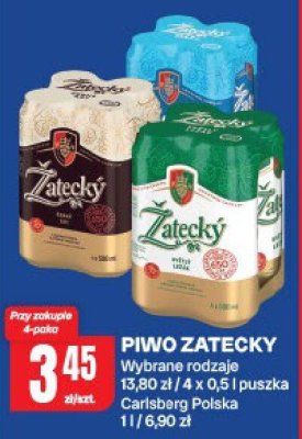 Piwo Żatecky wybrane rodzaje Carlsberg Polska promocja w Chorten