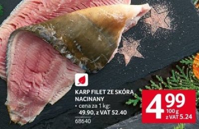 Karp filet ze skóra nacinany promocja w Selgros