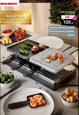 Grill do raclette dla 8 osób promocja w Woolworth