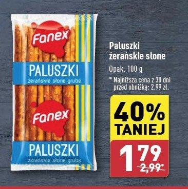 Pałeczki słone Fanex promocja