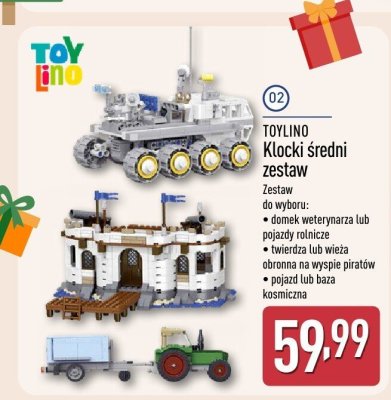 Klocki średni zestaw TOYLINO promocja w Aldi