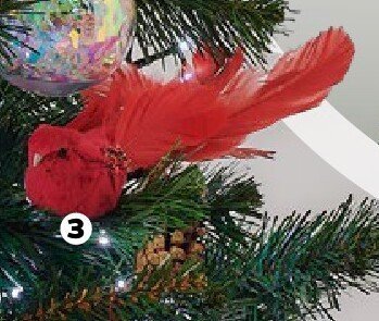 Zestaw ptaszków dekoracyjnych na klipsie, różne kolory promocja w Netto