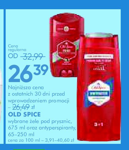 Zel pod prysznic Old spice whitewater promocja w Super-Pharm