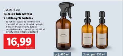 Butelka szklana 480 ml LIVARNO HOME promocja