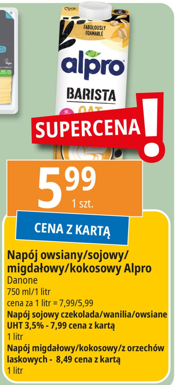 Napój kokosowy barista Alpro promocja