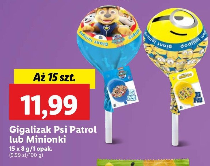 Lizak minionki promocja