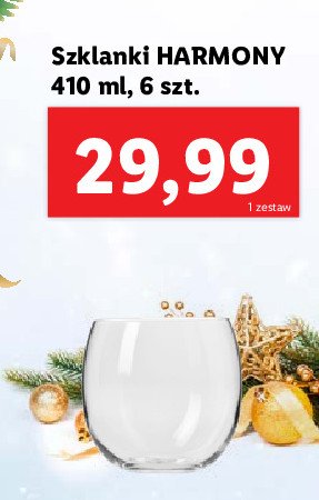 Szklanki do napojów harmony Krosno s.a. promocja