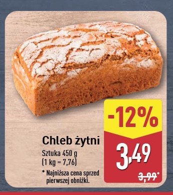 Chleb żytni promocja w Aldi