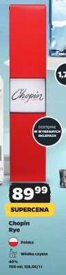 Wódka Chopin Rye czysta promocja w Netto