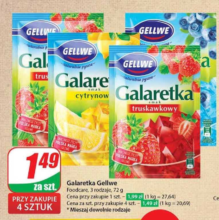 Galaretka bor贸wkowa Gellwe promocja