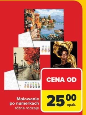 Malowanie po numerach różne rodzaje Carrefour promocja w Carrefour