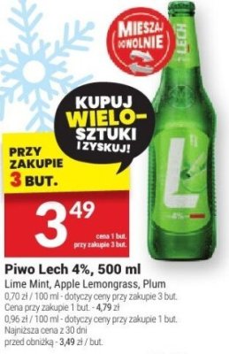 Piwo Lech 4% 500ml promocja w Twój Market
