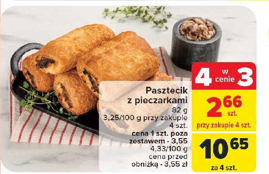 Pasztecik z pieczarkami promocja w Carrefour Market