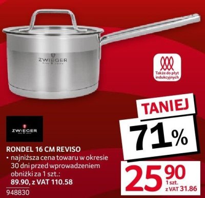 Rondel 16 cm Reviso Zwieger promocja w Selgros
