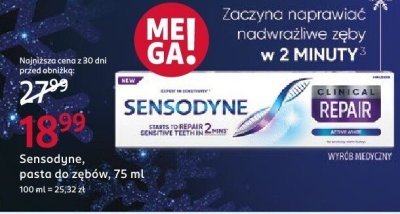 Sensodyne, pasta do zębów, 75 ml promocja w Rossmann