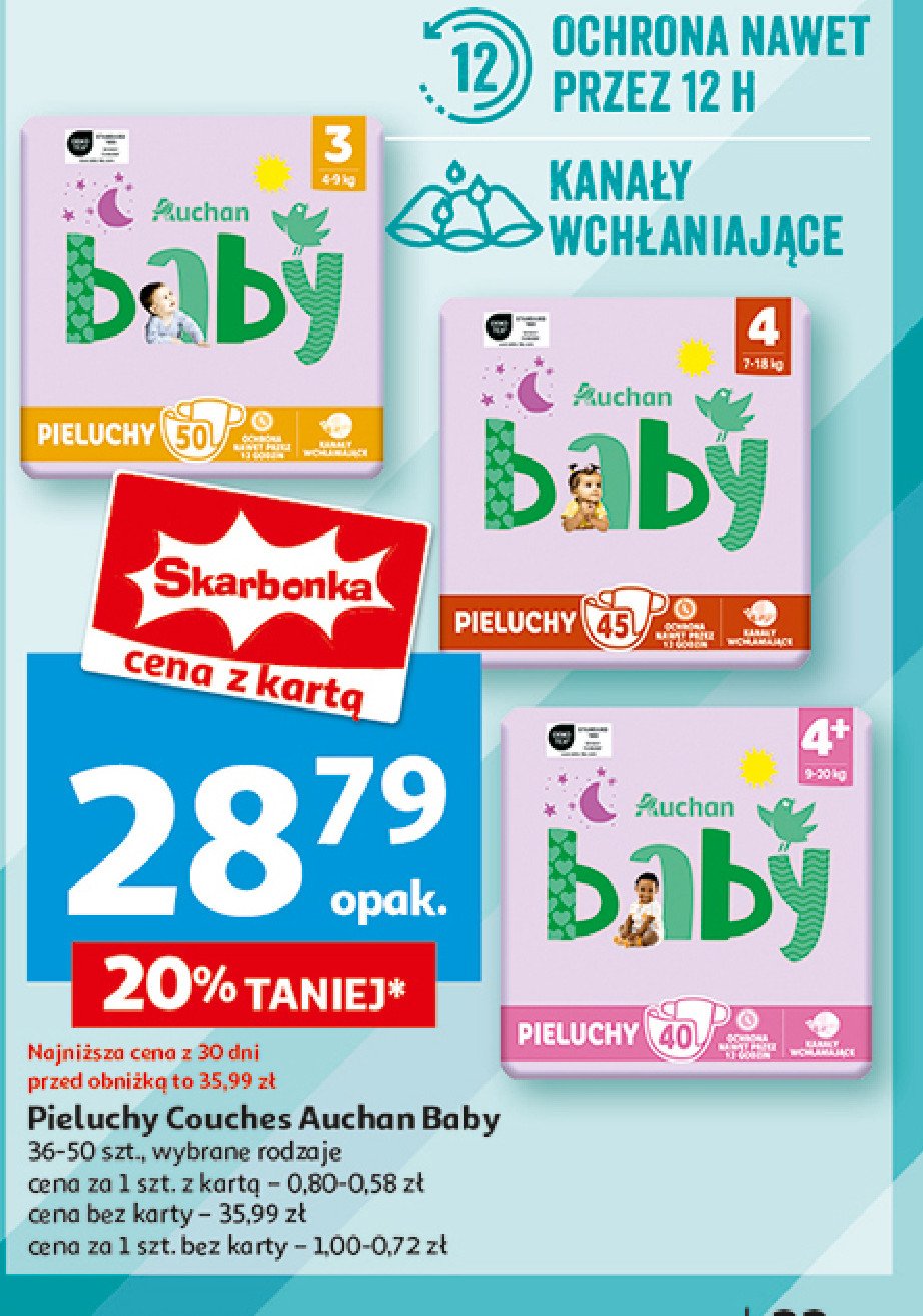 Pieluchy 4 Auchan baby promocja