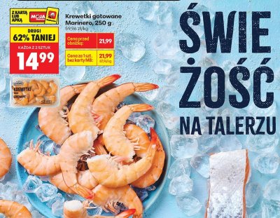 Krewetki gotowane Marinero promocja w Biedronka