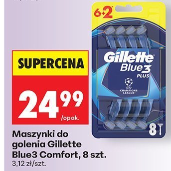 Maszynki do golenia Gillette Blue3 Comfort, 8 szt. promocja w Biedronka
