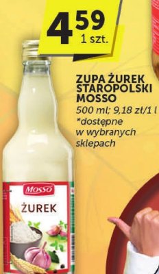 Zupa żurek Staropolski Mosso 500 ml promocja w Euro Sklep