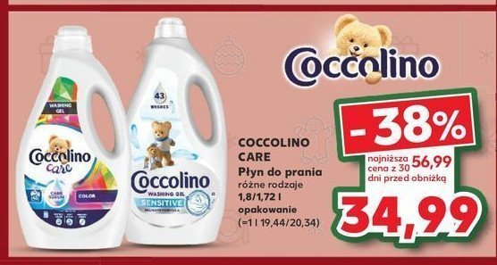 Żel do prania sensitive Coccolino care promocja