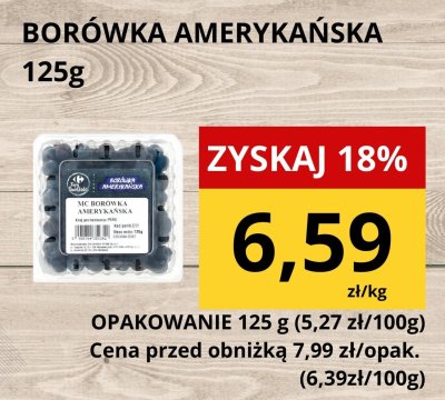 Borówka amerykańska 125g promocja w Supeco