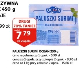 Paluszki surimi Ocean (ryby) promocja