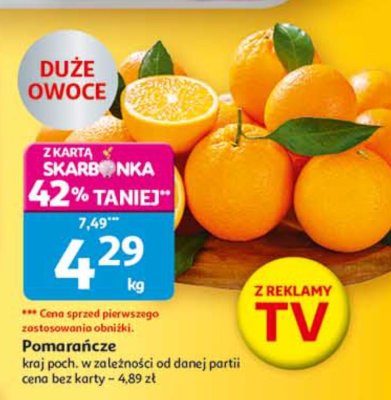 Pomarańcze promocja w Auchan