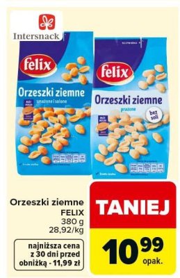 Orzeszki ziemne Felix promocja w Carrefour Market