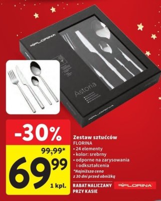 Zestaw sztućców FLORINA 24 elementy promocja w Intermarche