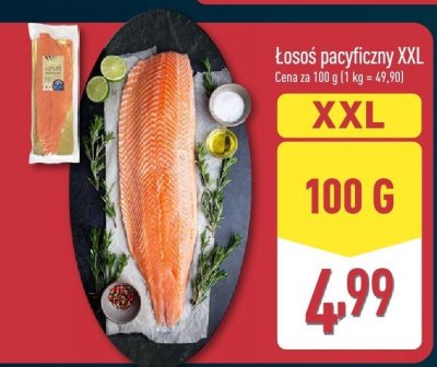 Łosoś pacyficzny XXL promocja w Aldi