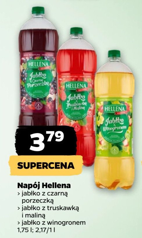 Napój jabłko truskawka malina Hellena promocja