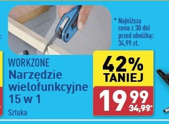 Narzędzie wielofunkcyjne 15w1 WORKZONE promocja