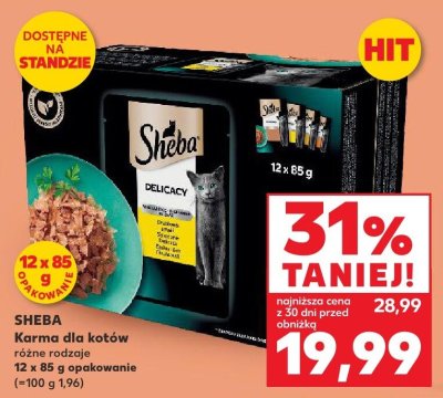 Karma dla kotów różne rodzaje 12 x 85g Sheba promocja w Kaufland