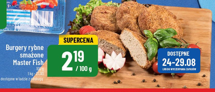 Burgery rybne sma偶one Master fish promocja