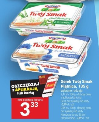 Serek Twój Smak 135 g promocja w Twój Market