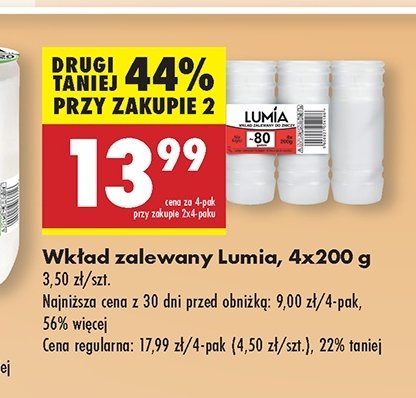 Wkład zalewany 200 g Lumia promocja w Biedronka