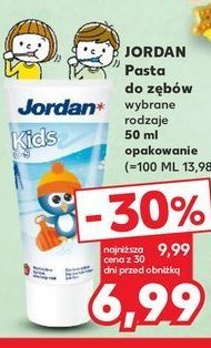 Pasta do mycia zębów mlecznych 0-5 lat Jordan promocja