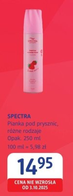 Pianka pod prysznic SPECTRA różne rodzaje promocja w Drogerie DM