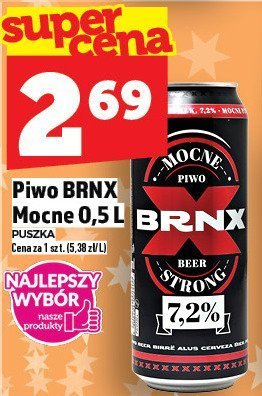 Piwo BRNX Mocne 0,5 l promocja w TOPAZ