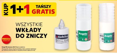 Wkłady do zniczy wszystkie rodzaje promocja w Kaufland