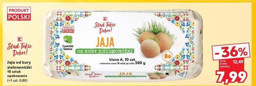 Jaja kury zielononózki K-classic stąd takie dobre! promocja