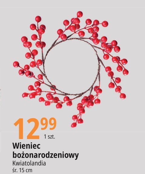 Wieniec bożonarodzeniowy 15 cm promocja w Lidl