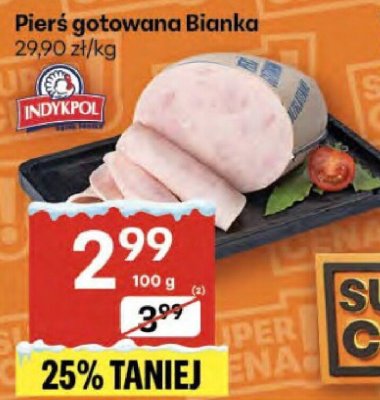 Pierś gotowana Bianka promocja w Delikatesy Centrum