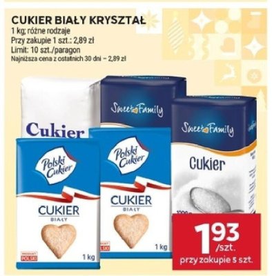 Cukier biały promocja w Stokrotka